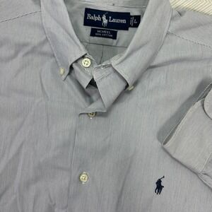 Polo Ralph Lauren Shirt Mens Large McMeel Long Sleeve Button Down‎ Oxford Stripe